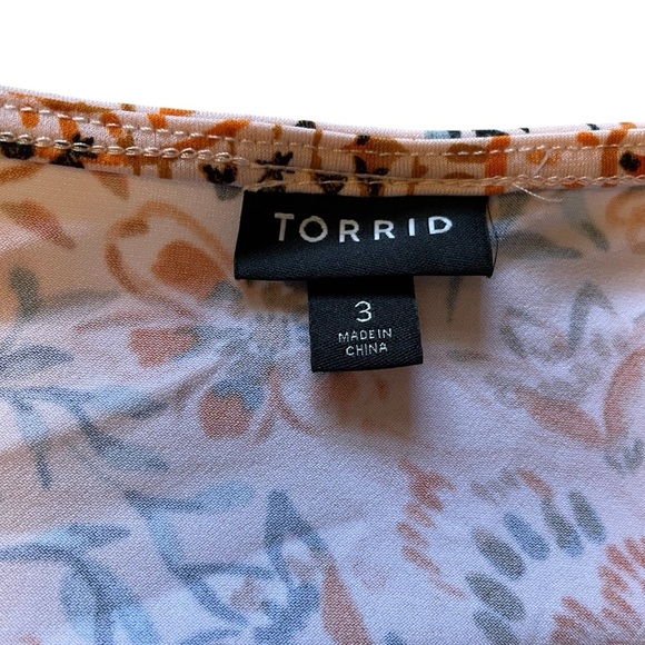 Torrid Peach Medallion Studio Knit Puff
Sleeve Skater Midi Dress -Size 3X-NWOT - Picture 11 of 14